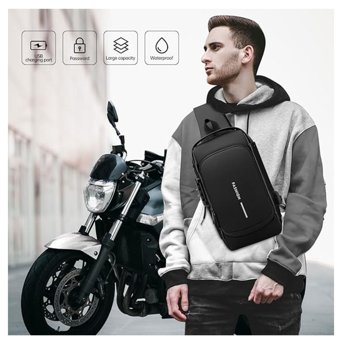 Bolso Bandolera Antirrobo