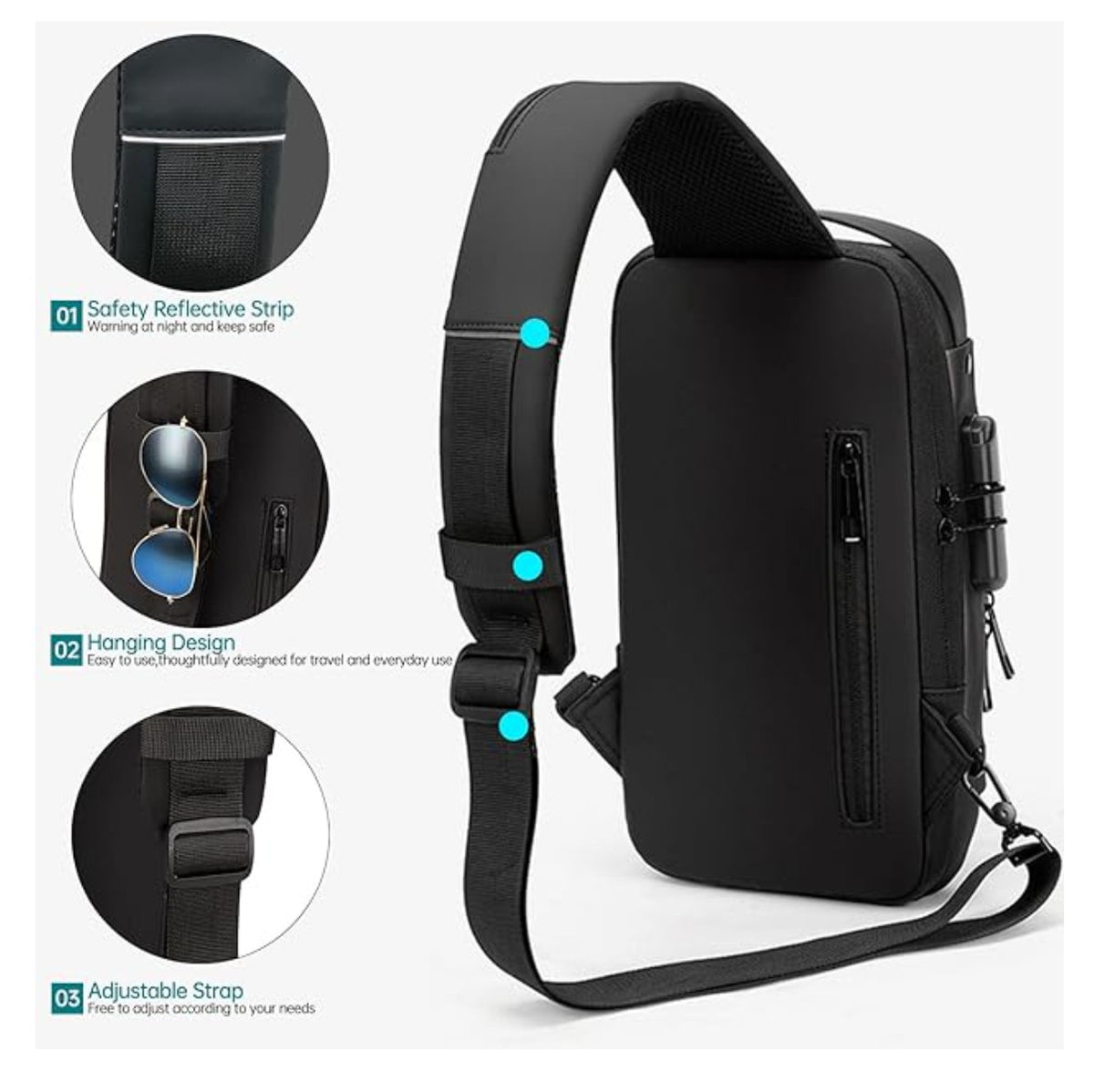 Bolso Bandolera Antirrobo
